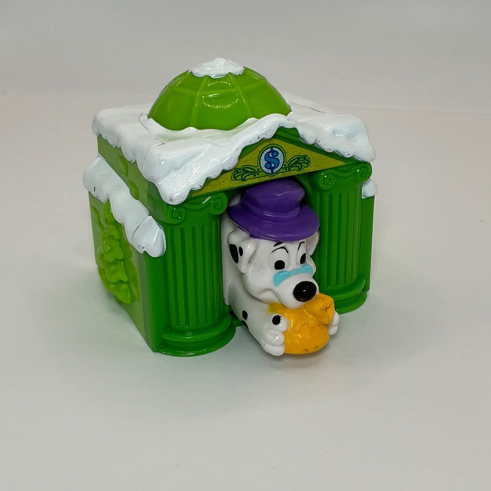 Disney 102 Dalmatians McDonalds‎ Happy Meal Toy Holiday Bank Puppy 2000 Green
